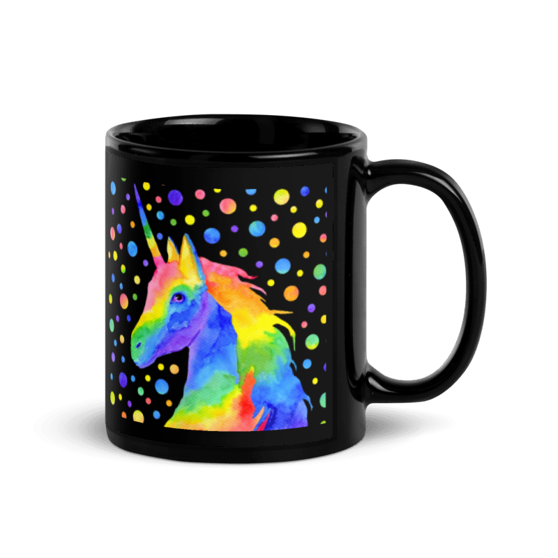Derechos Black Glossy Mug