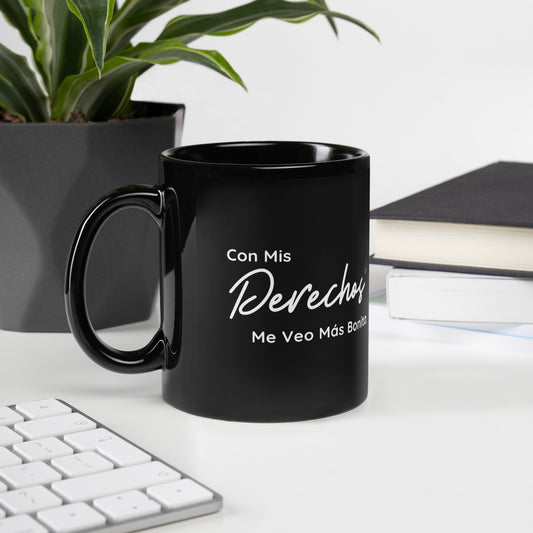 Derechos Black Glossy Mug